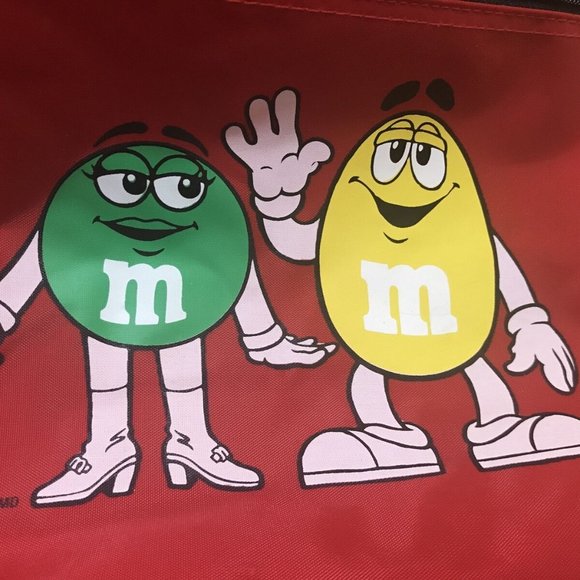 Large Red and Black m&ms Nylon Backpack Back to School Kids Backpack Summer m&ms - Picture 5 of 12